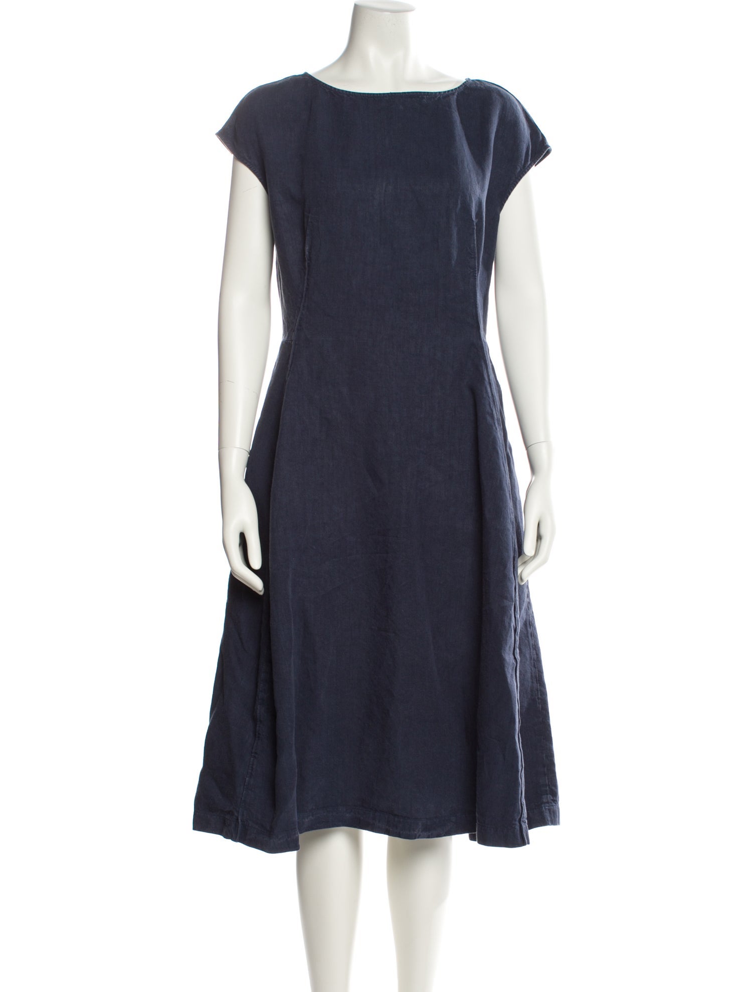 Aspesi Bateau Neckline Midi Length Dress