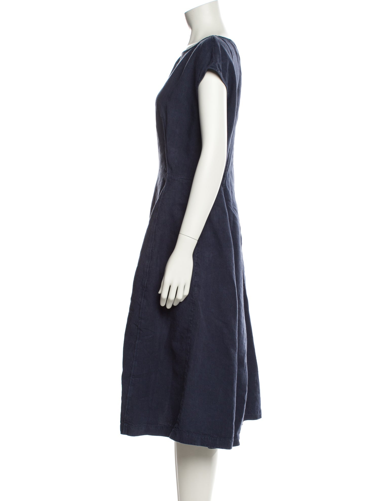 Aspesi Bateau Neckline Midi Length Dress