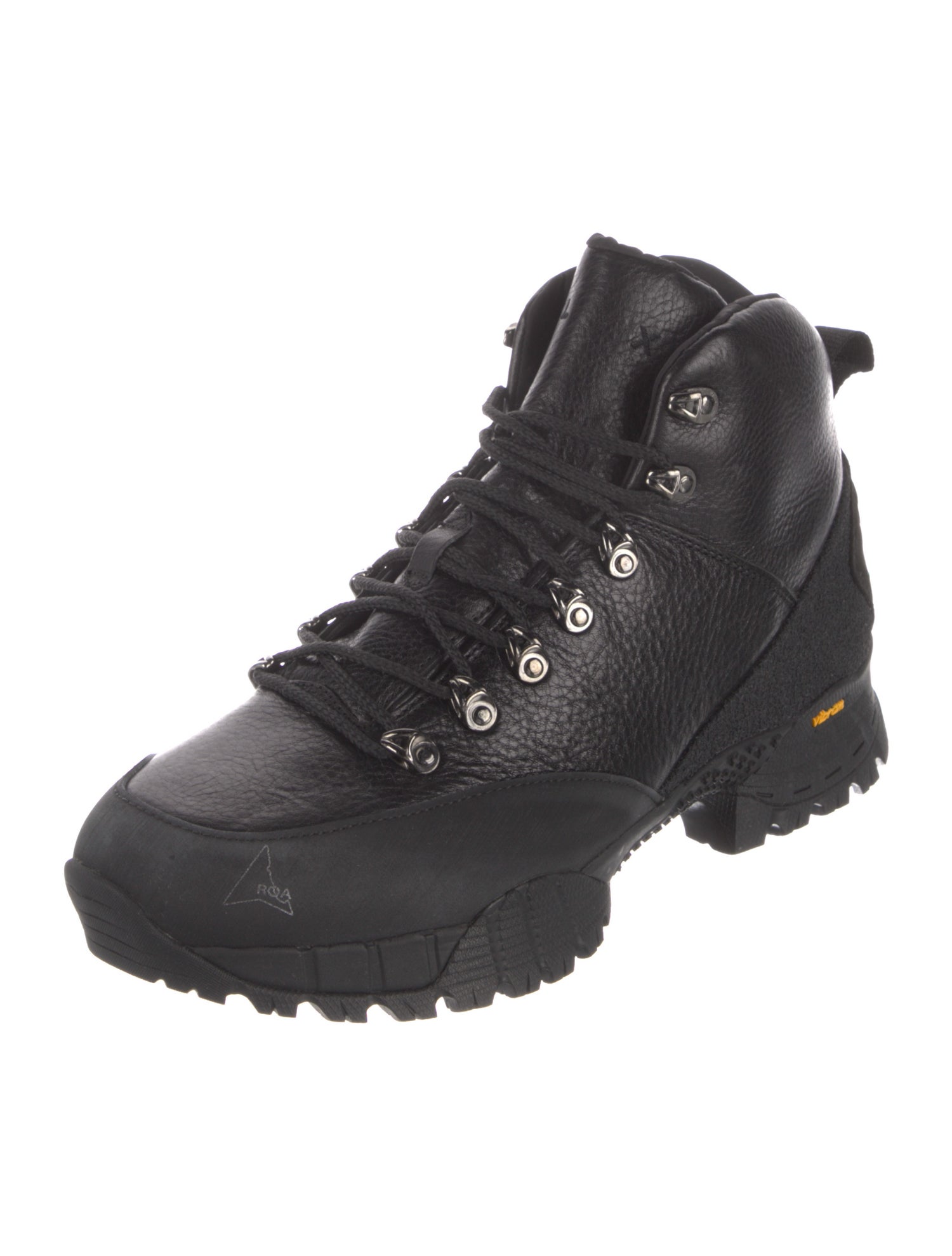 1017 ALYX 9SM x ROA Leather Hiking Boots - Black Boots, Shoes