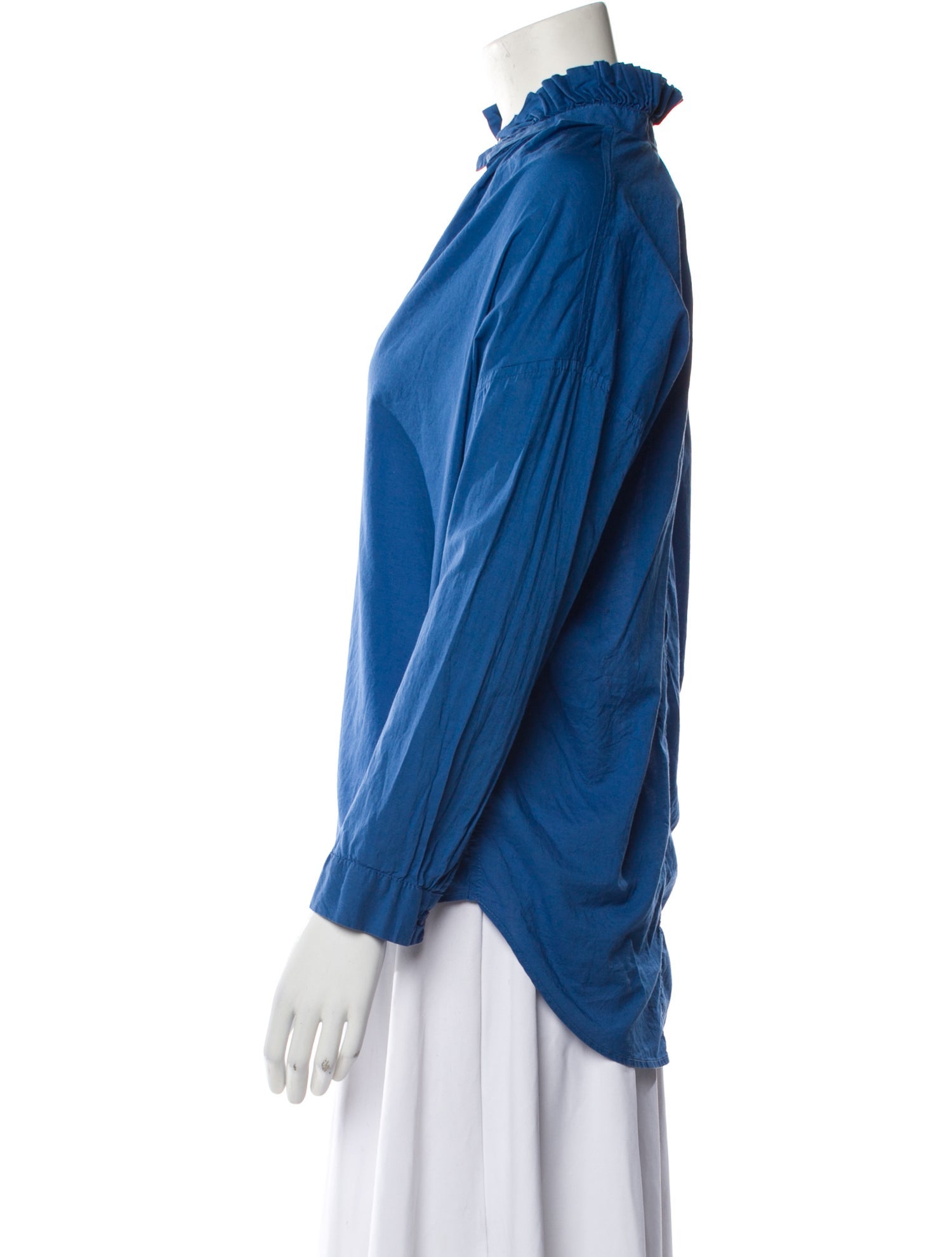 A Shirt Thing V-Neck Long Sleeve Blouse