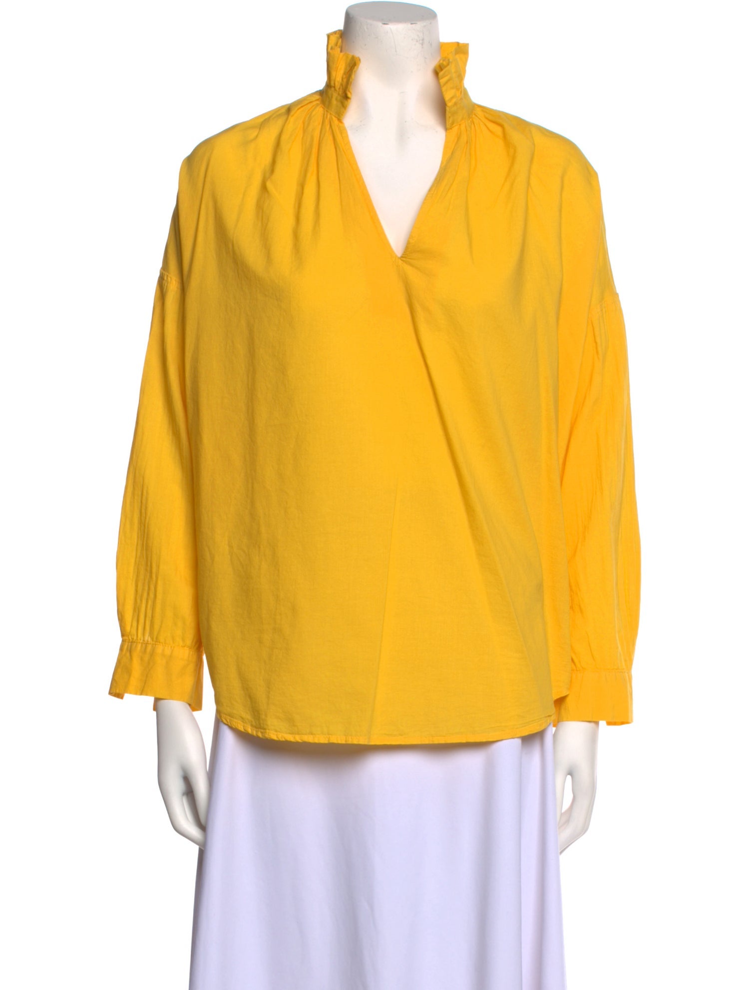 A Shirt Thing V-Neck Long Sleeve Blouse