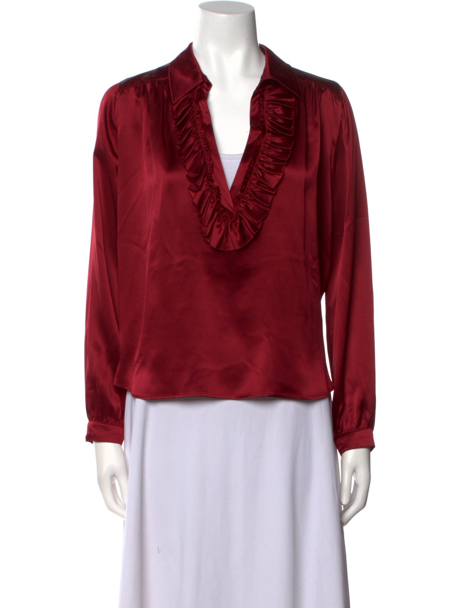 A Shirt Thing V-Neck Long Sleeve Blouse w/ Tags