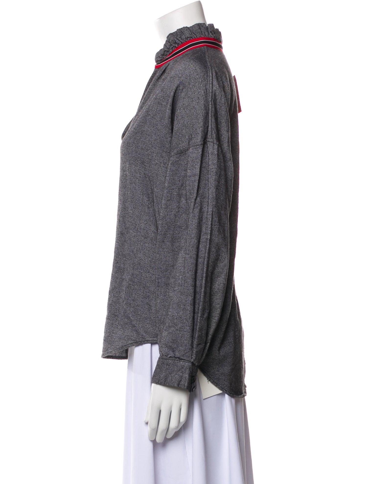 A Shirt Thing V-Neck Long Sleeve Sweatshirt