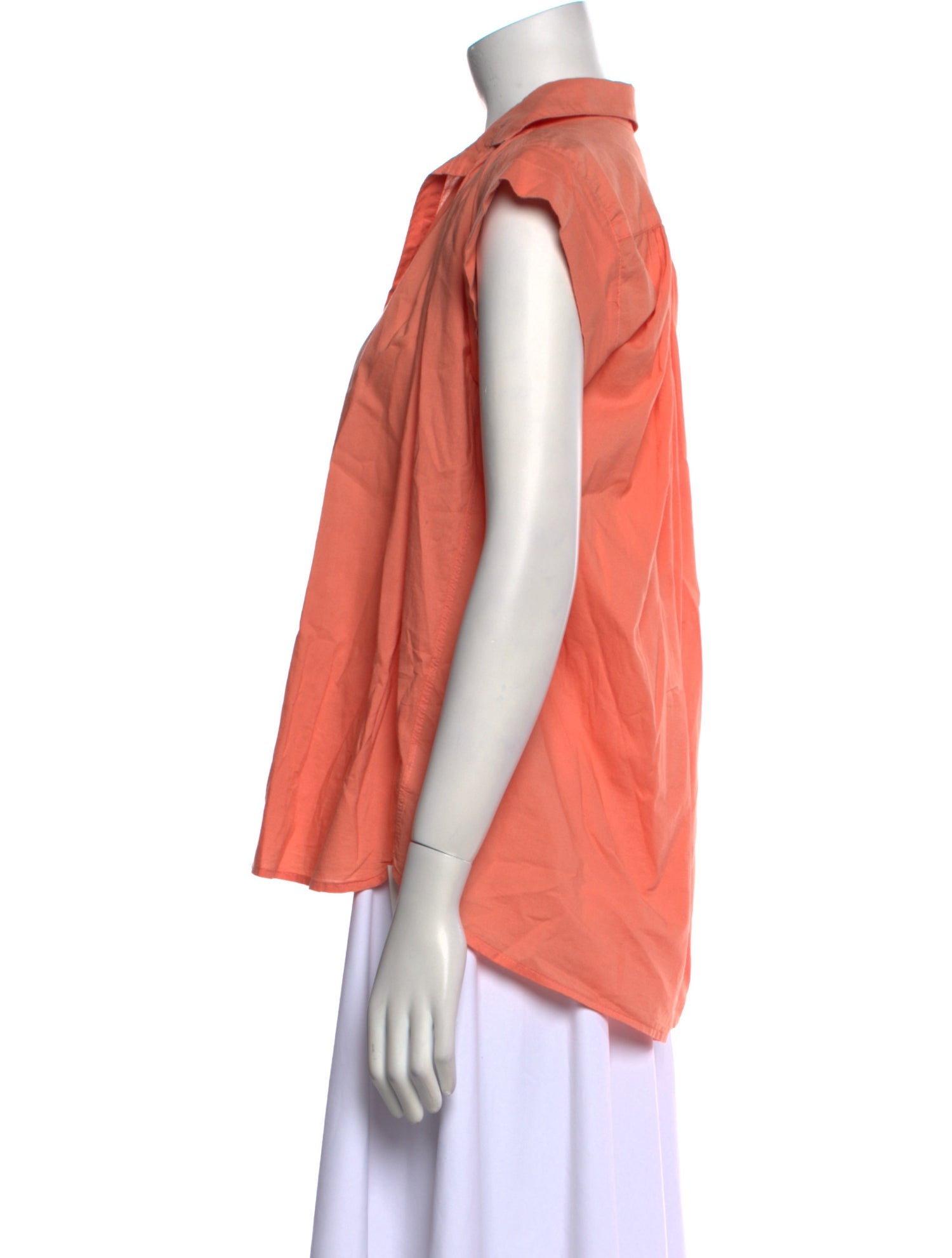 A Shirt Thing V-Neck Short Sleeve Blouse