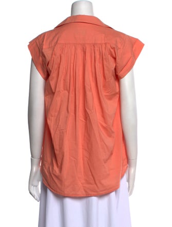 A Shirt Thing V-Neck Short Sleeve Blouse