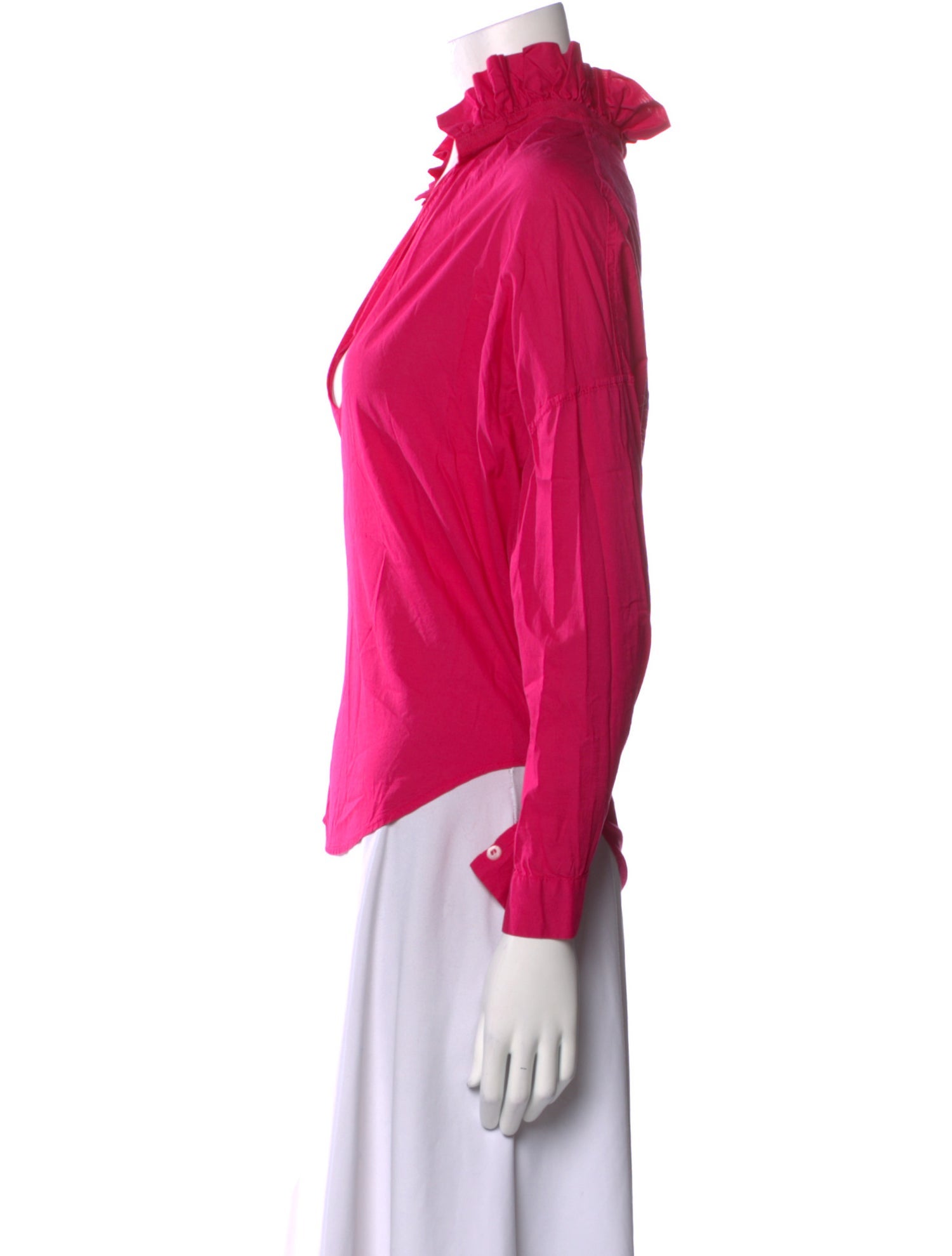 A Shirt Thing V-Neck Long Sleeve Top