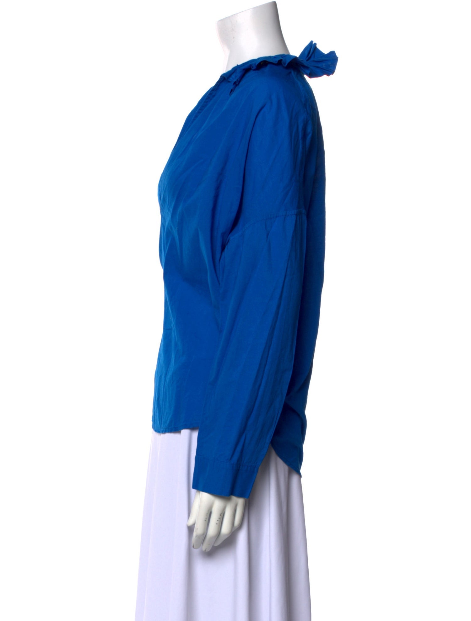 A Shirt Thing V-Neck Long Sleeve Blouse