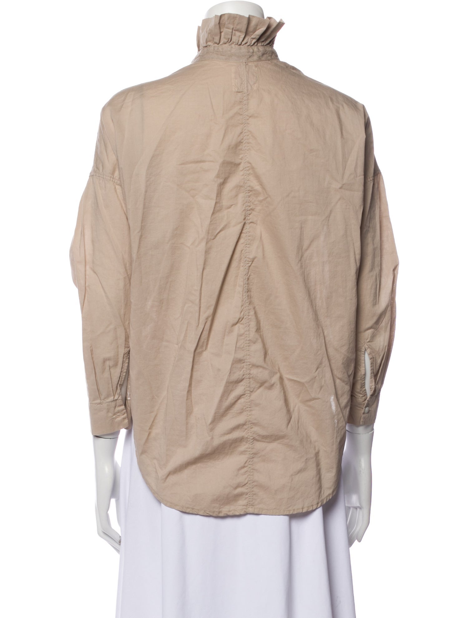 A Shirt Thing V-Neck Long Sleeve Blouse