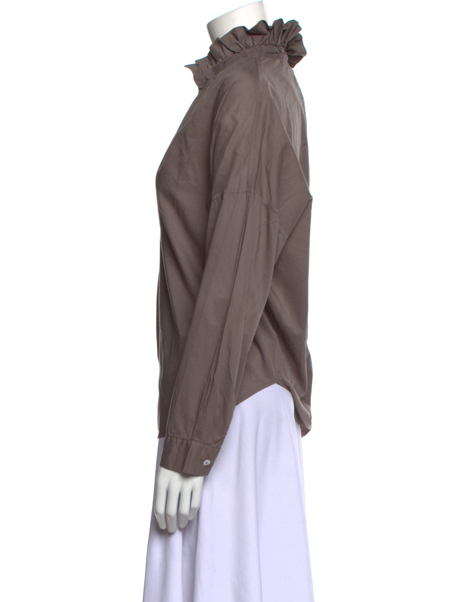 A Shirt Thing V-Neck Long Sleeve Blouse