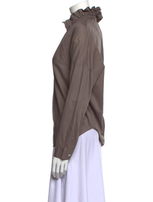 A Shirt Thing V-Neck Long Sleeve Blouse