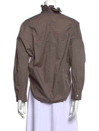 A Shirt Thing V-Neck Long Sleeve Blouse