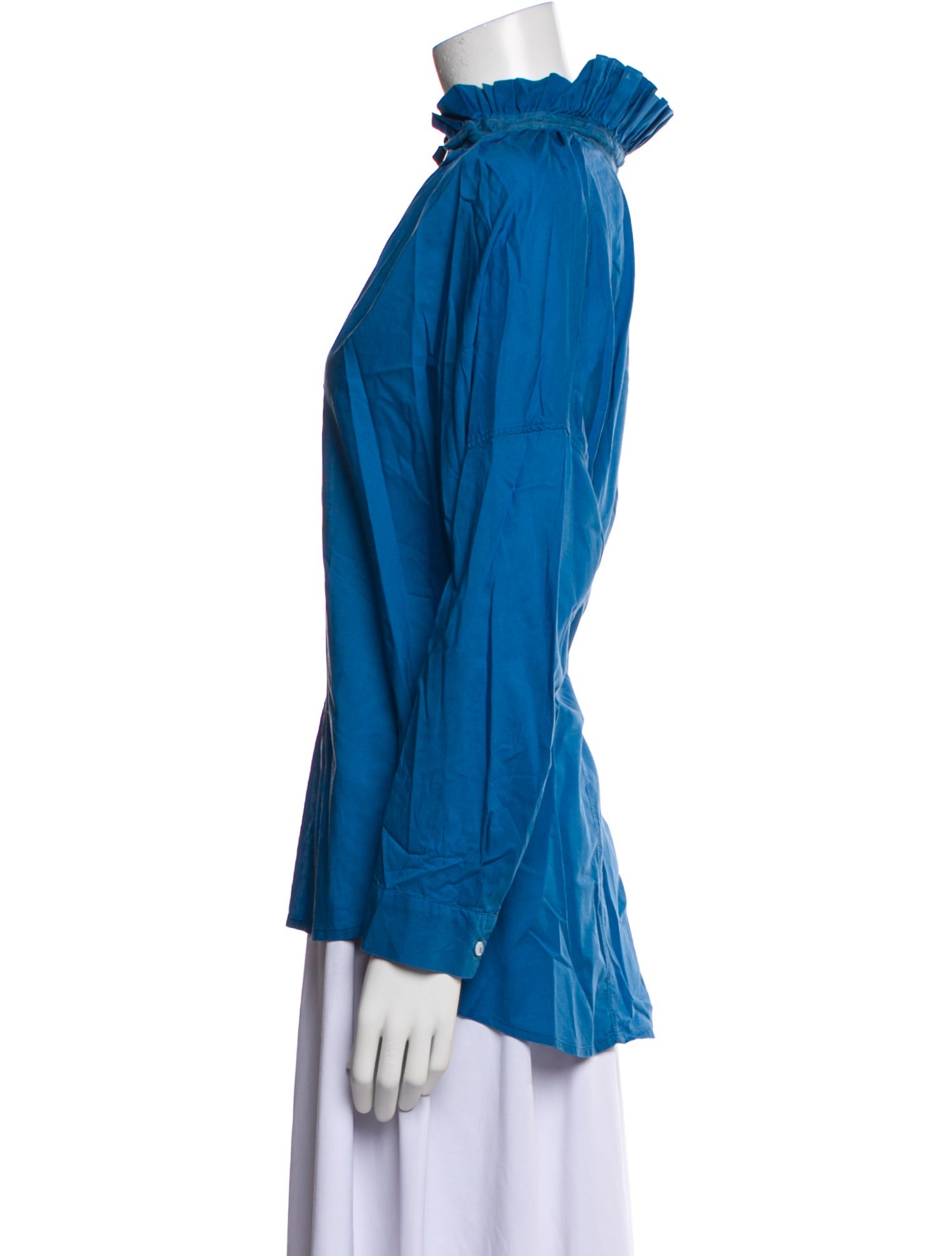 A Shirt Thing V-Neck Long Sleeve Blouse