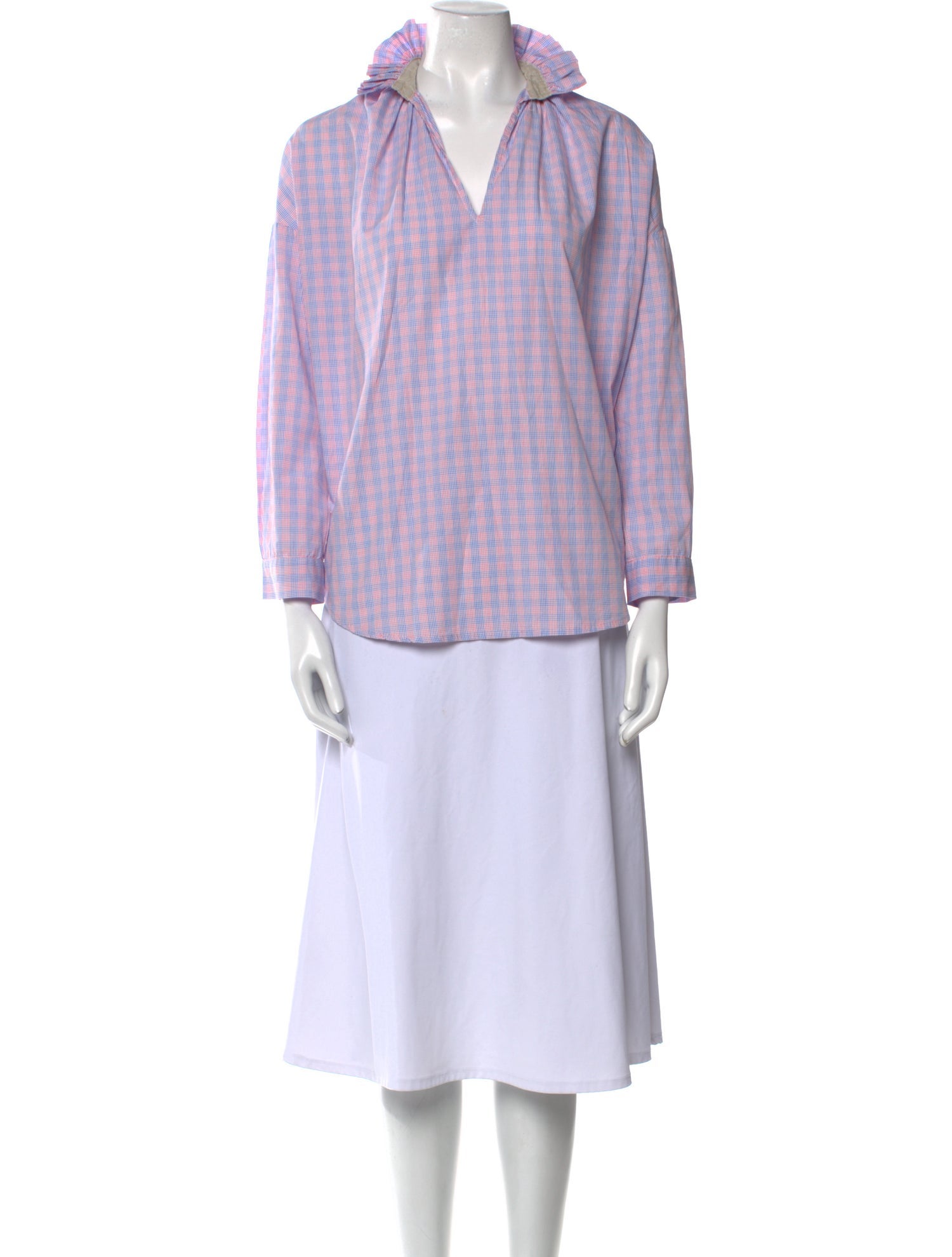 A Shirt Thing Striped V-Neck Tunic