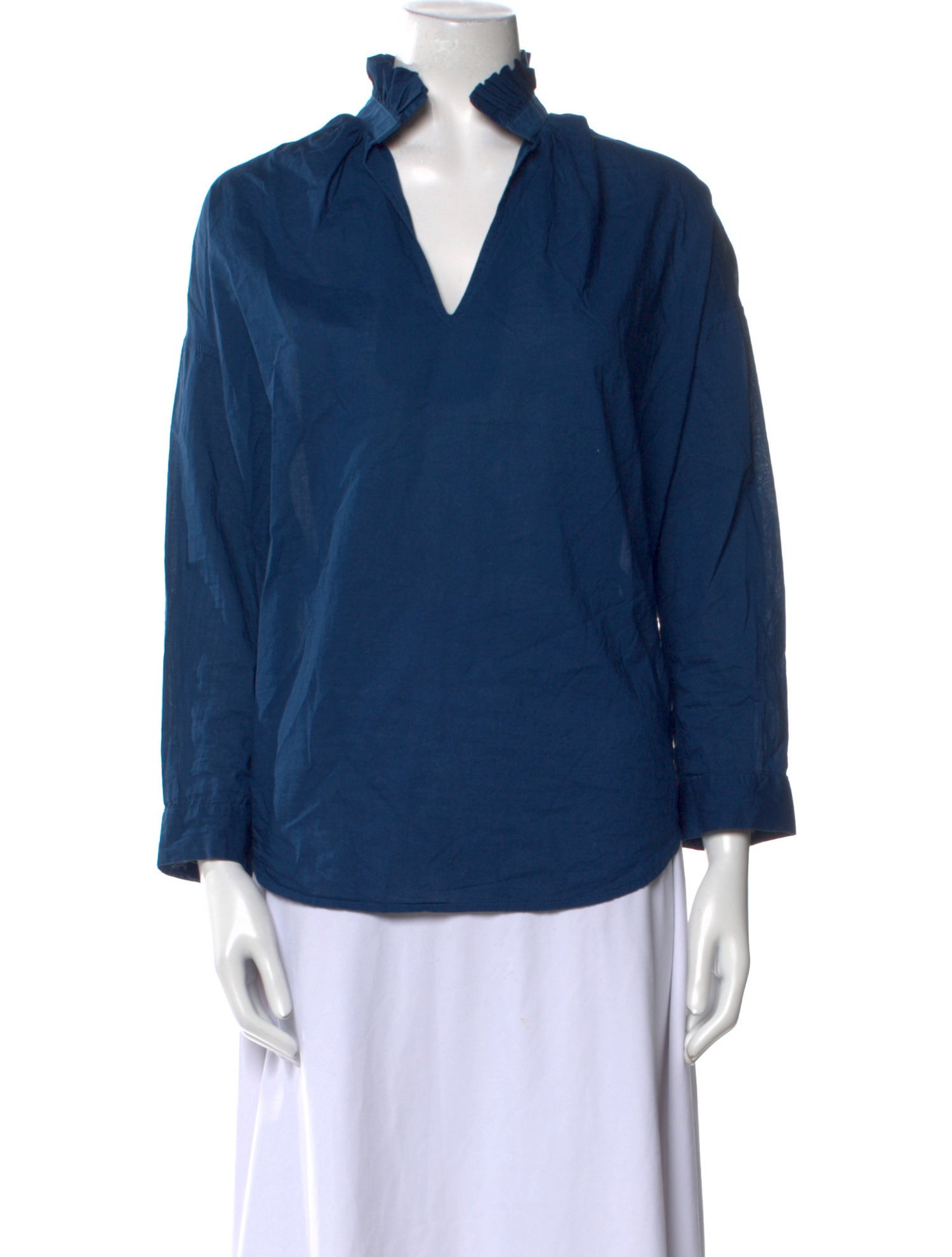 A Shirt Thing V-Neck Long Sleeve Blouse