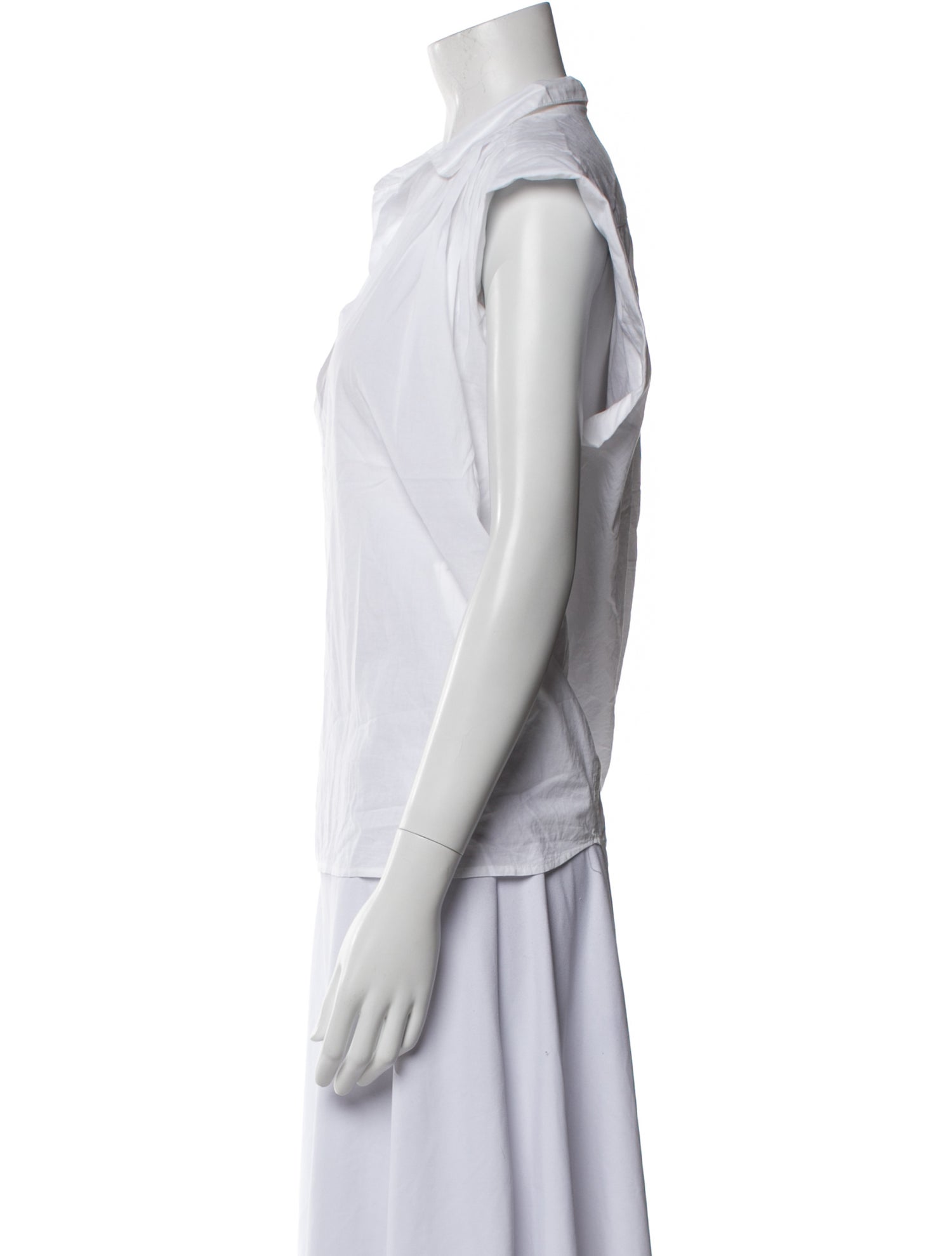 A Shirt Thing V-Neck Short Sleeve Blouse