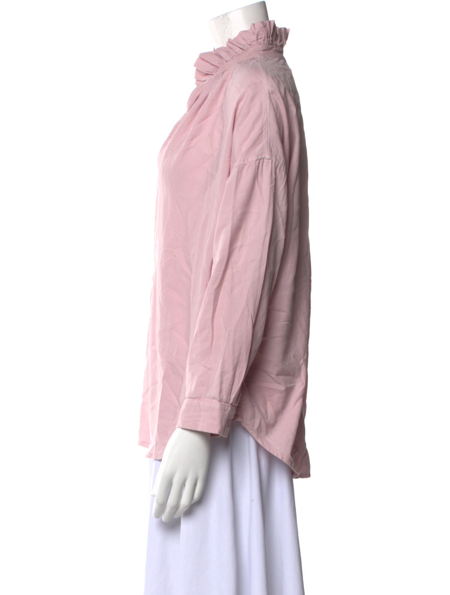 A Shirt Thing V-Neck Long Sleeve Blouse