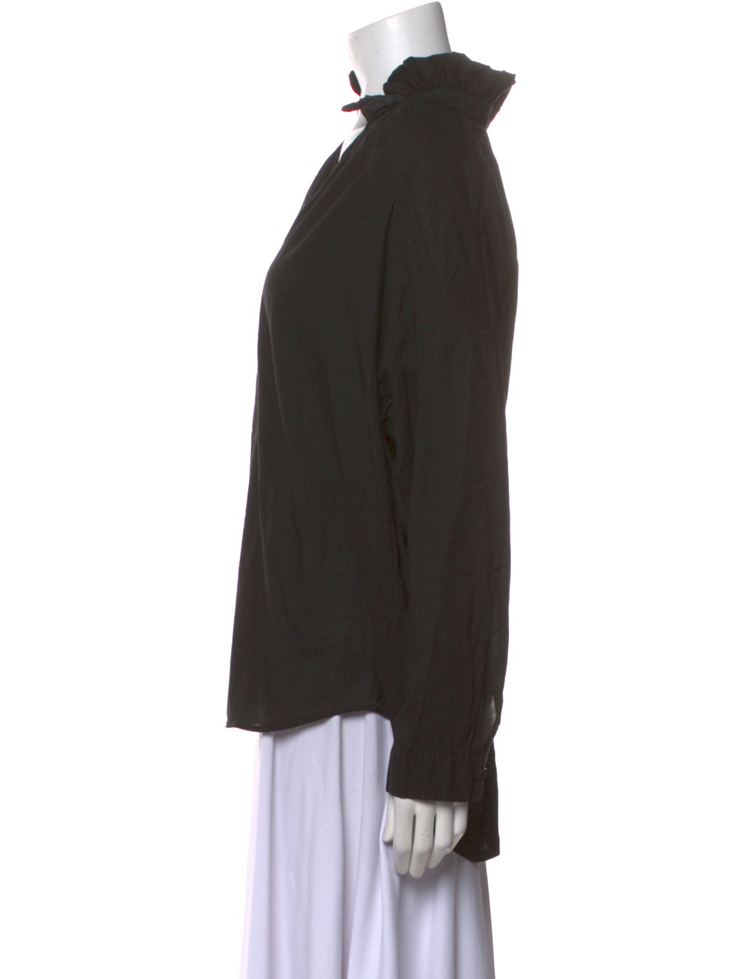 A Shirt Thing V-Neck Long Sleeve Blouse