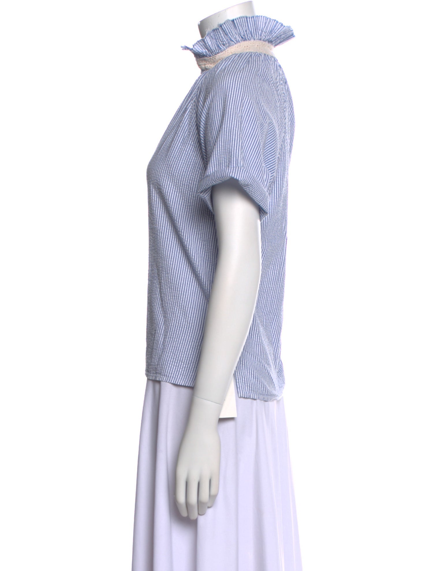 A Shirt Thing Striped V-Neck Polo