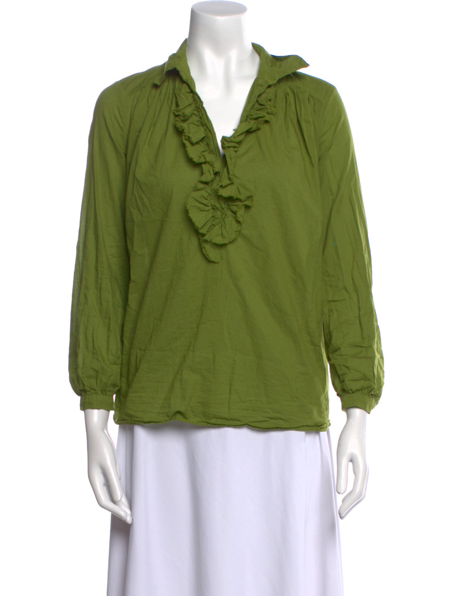 A Shirt Thing V-Neck Three-Quarter Sleeve Polo