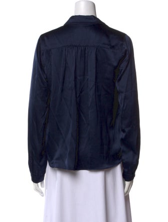 A Shirt Thing Silk V-Neck Blouse