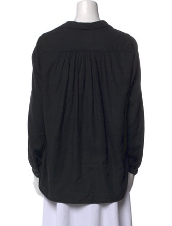 A Shirt Thing V-Neck Long Sleeve Blouse