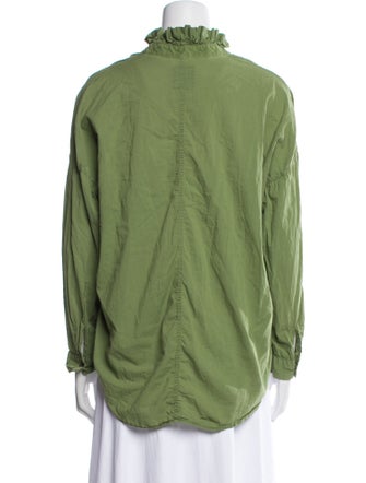 A Shirt Thing Cowl Neck Long Sleeve Blouse