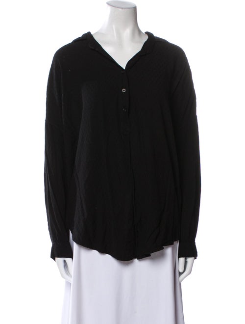 A Shirt Thing V-Neck Long Sleeve Blouse