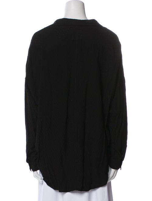 A Shirt Thing V-Neck Long Sleeve Blouse