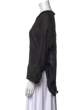 A Shirt Thing V-Neck Long Sleeve Blouse