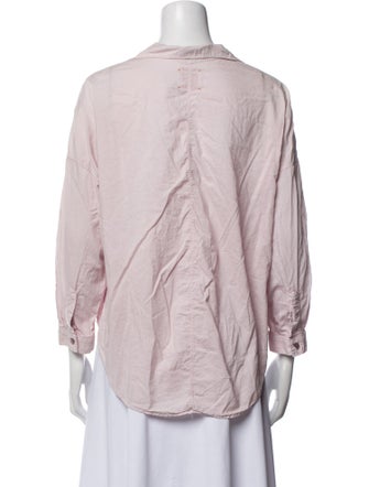 A Shirt Thing Three-Quarter Sleeve Button-Up Top