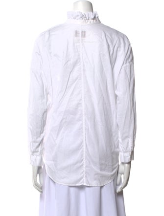 A Shirt Thing V-Neck Long Sleeve Button-Up Top