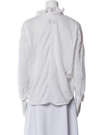 A Shirt Thing V-Neck Three-Quarter Sleeve Blouse