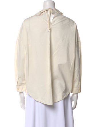 A Shirt Thing Three-Quarter Sleeve Button-Up Top