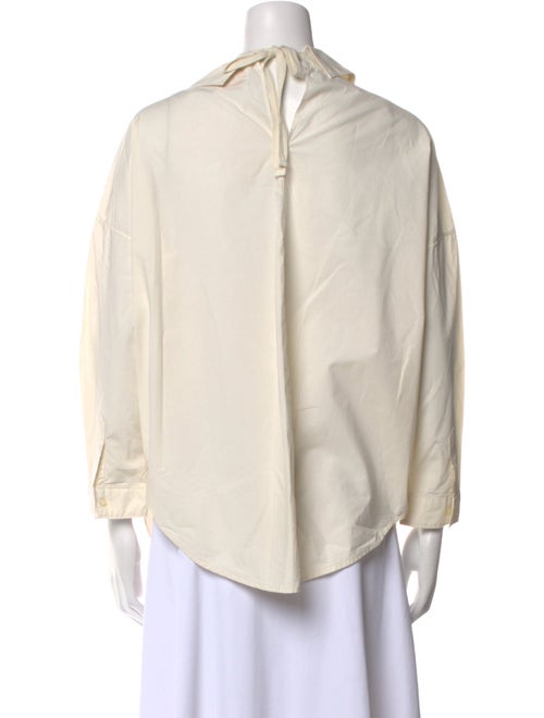 A Shirt Thing Three-Quarter Sleeve Button-Up Top