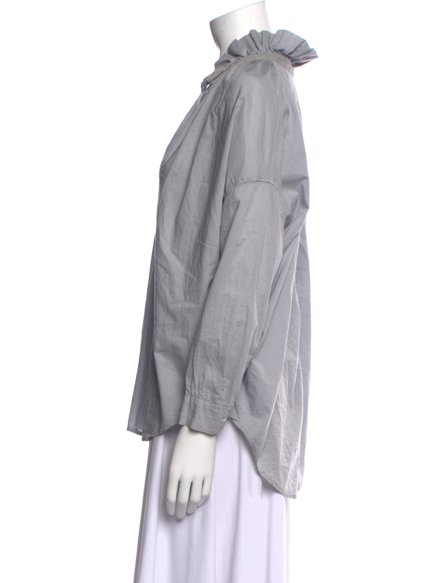 A Shirt Thing V-Neck Long Sleeve Blouse