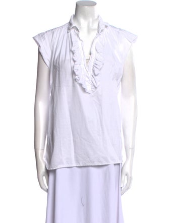 A Shirt Thing V-Neck Short Sleeve Blouse