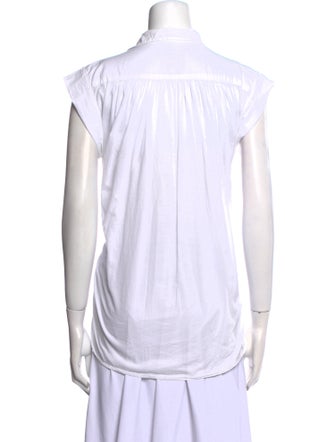 A Shirt Thing V-Neck Short Sleeve Blouse