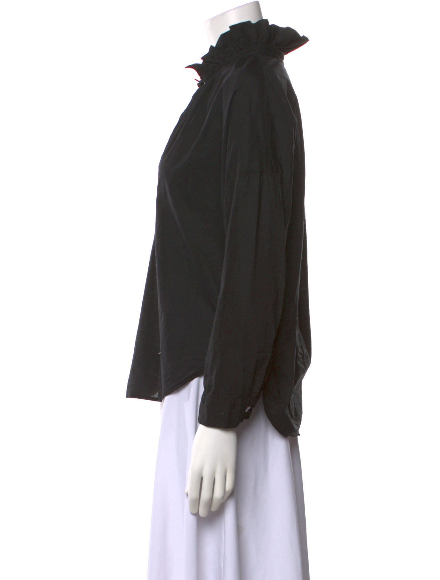 A Shirt Thing V-Neck Three-Quarter Sleeve Blouse