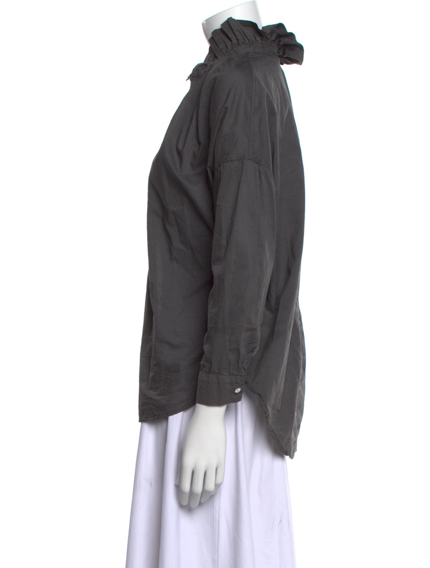 A Shirt Thing V-Neck Long Sleeve Blouse