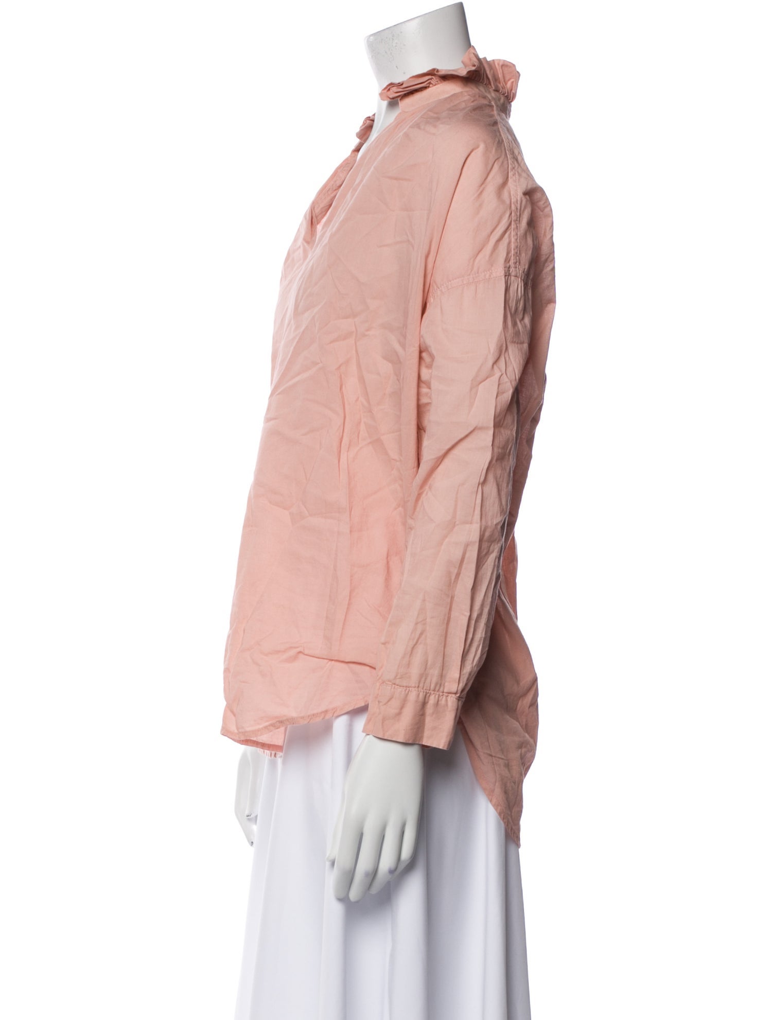 A Shirt Thing V-Neck Long Sleeve Blouse