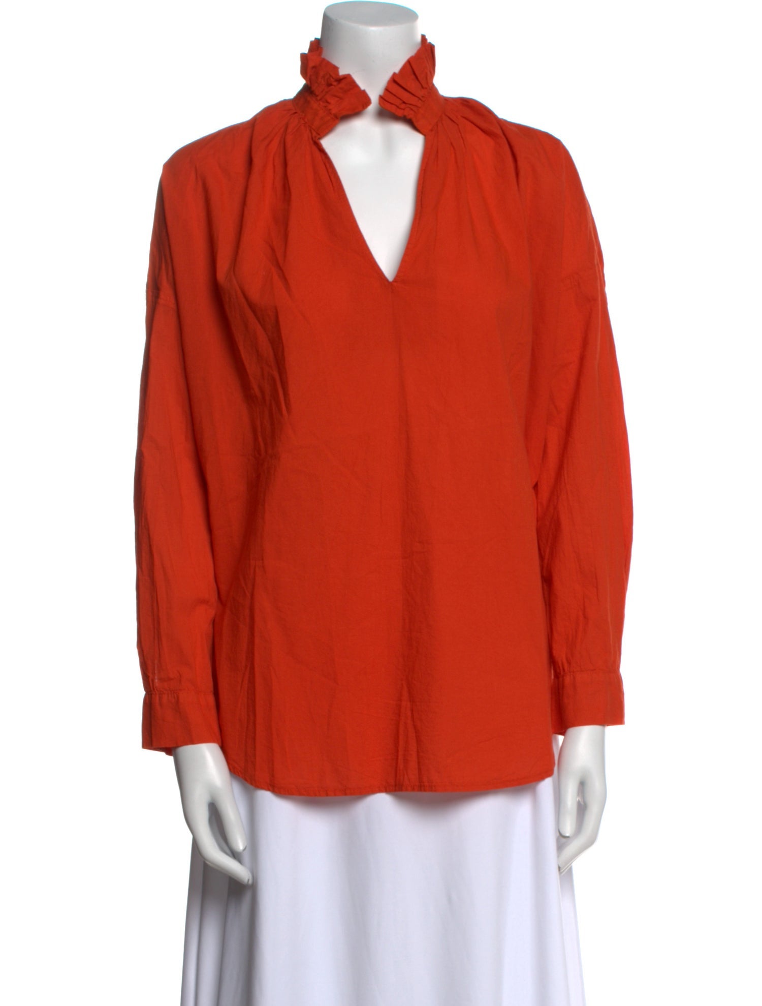 A Shirt Thing V-Neck Long Sleeve Blouse