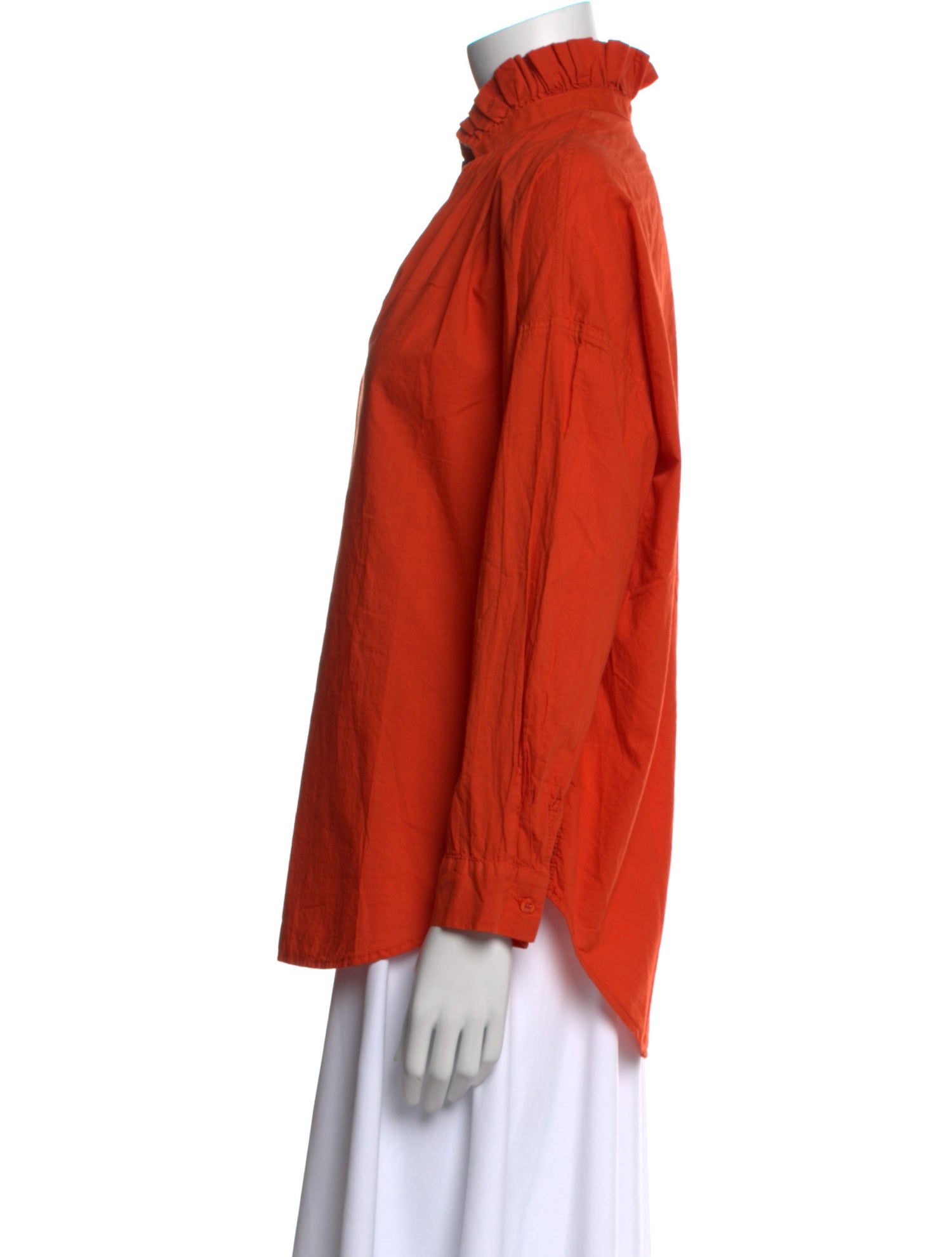 A Shirt Thing V-Neck Long Sleeve Blouse