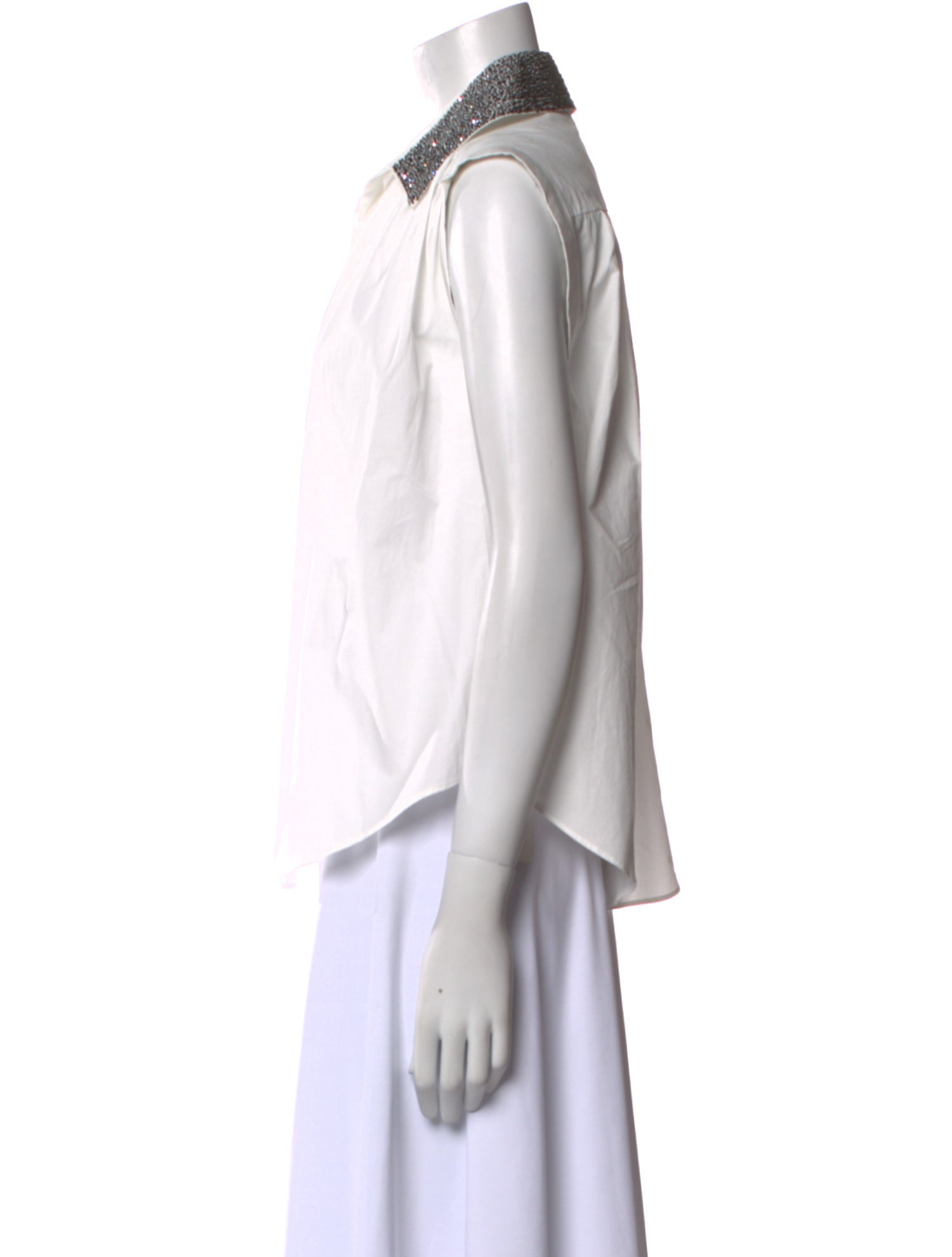 A Shirt Thing Sleeveless Button-Up Top