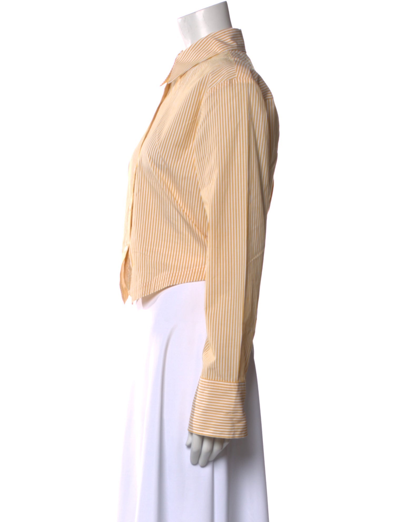 A Shirt Thing Striped Long Sleeve Button-Up Top