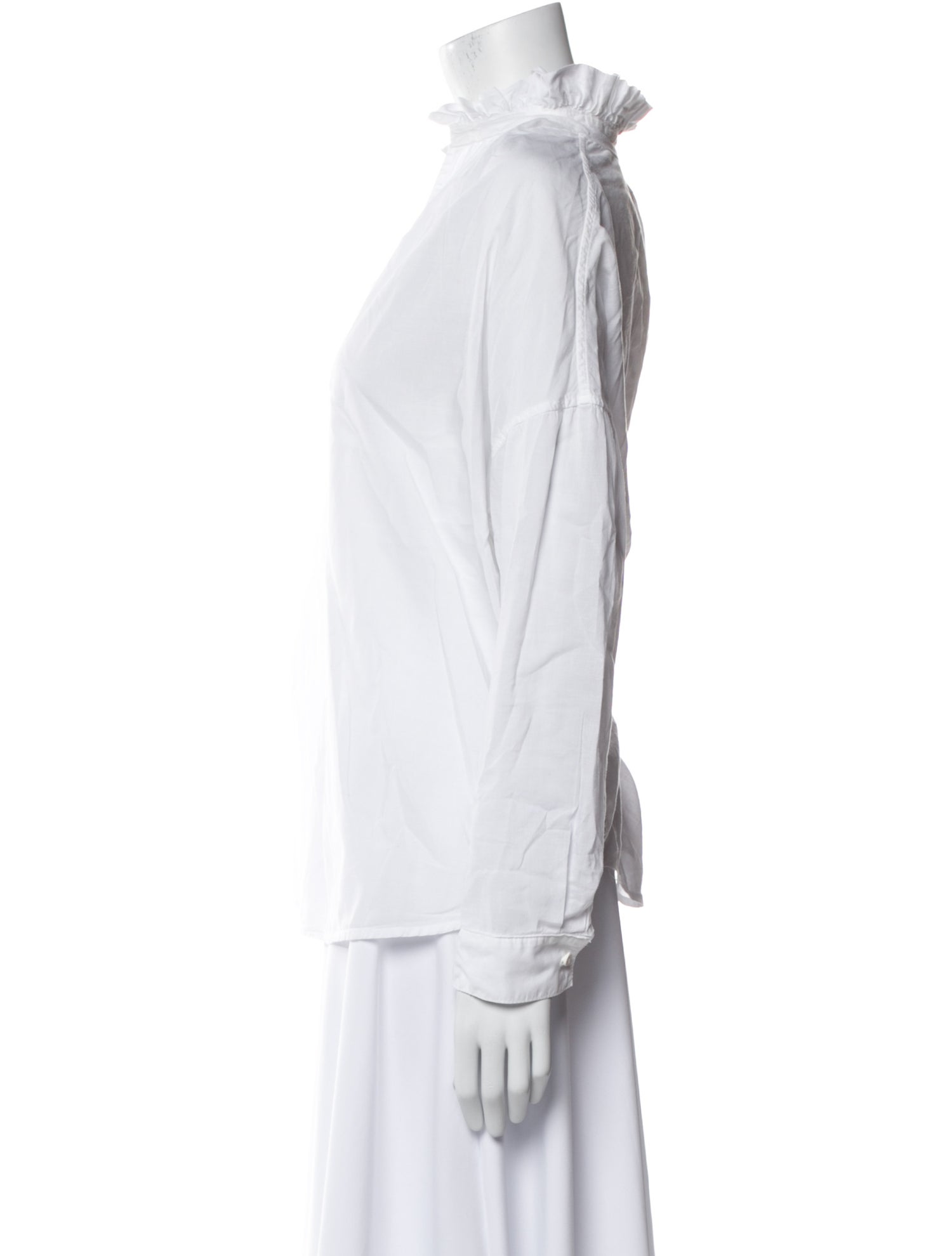 A Shirt Thing V-Neck Long Sleeve Blouse