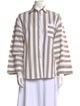 A Shirt Thing Striped Long Sleeve Button-Up Top