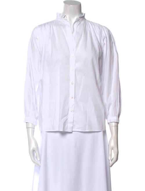 A Shirt Thing Three-Quarter Sleeve Button-Up Top