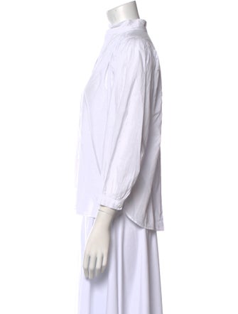 A Shirt Thing Three-Quarter Sleeve Button-Up Top