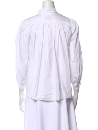 A Shirt Thing Three-Quarter Sleeve Button-Up Top