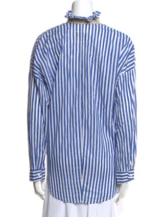 A Shirt Thing Striped V-Neck Tunic